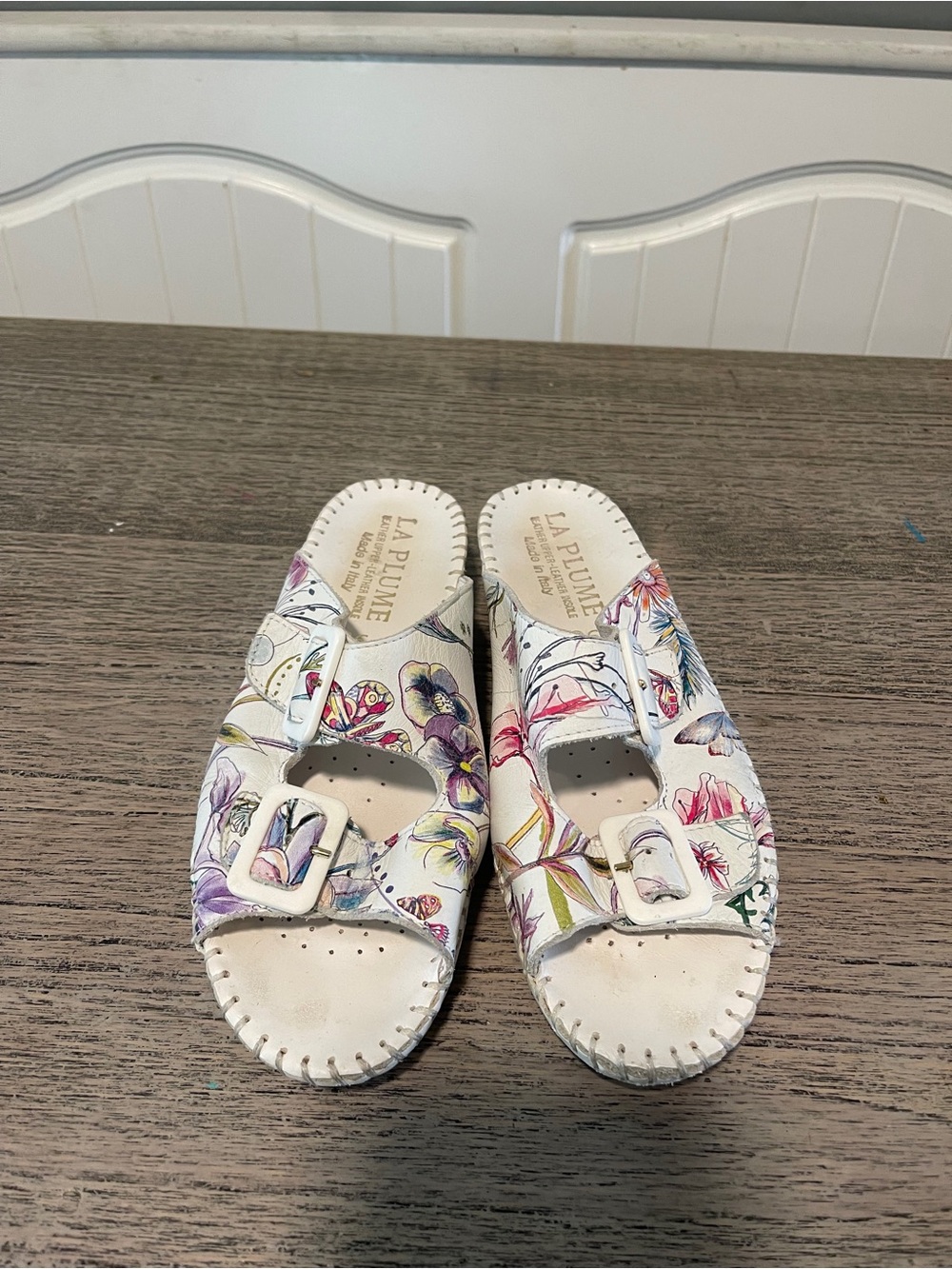 La Plume Jen Floral Slide Sandals EU36 / US 5.5-6